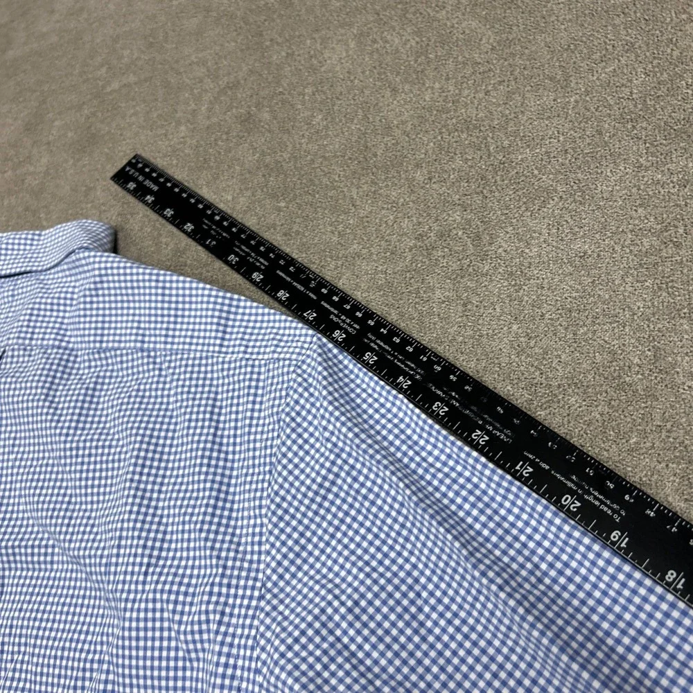 Ralph Lauren Mens Shirt XL Button Down Blue White Gingham Picnic Check Casual